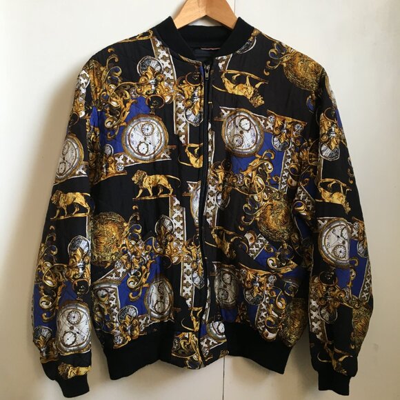Studio J Pocket Watch + Lion Rococo Quilted Bomber Jacket - Picture 14 of 14